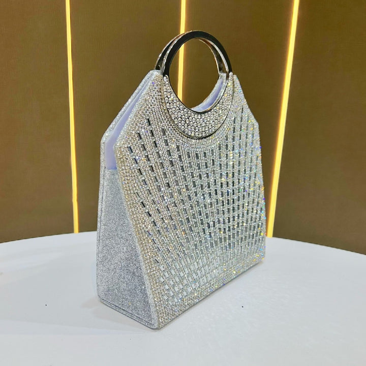 Statement Kristallbesetzte Abendhandtasche