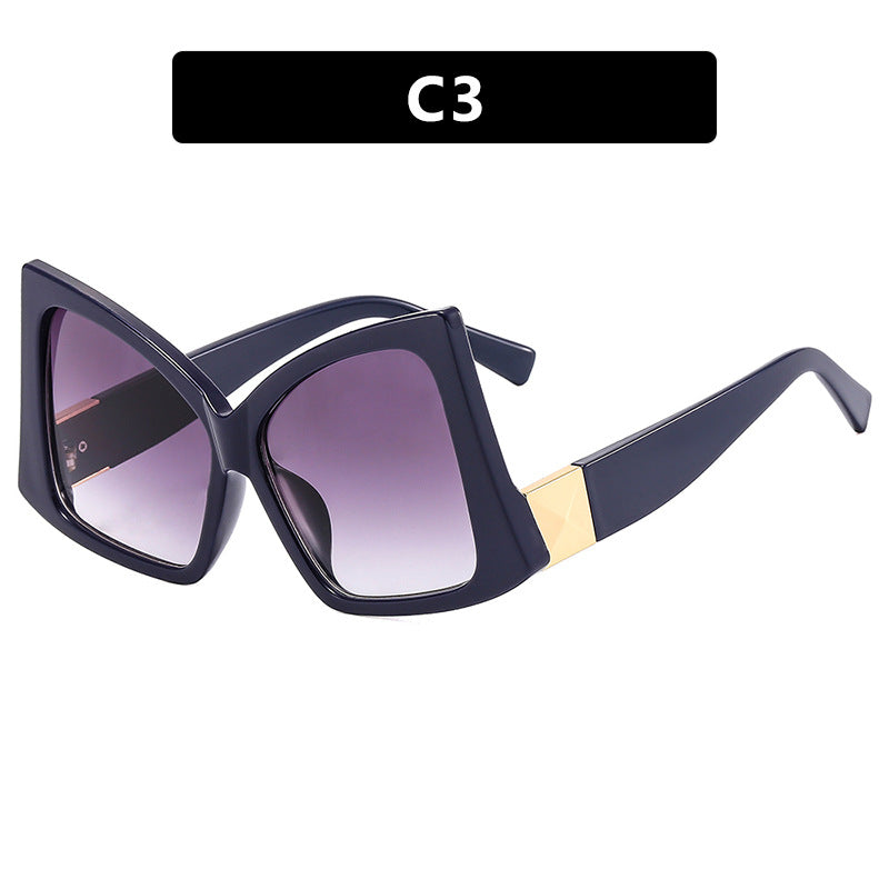 Damen oversized Sonnenbrille mit elegantem quadratischen Rahmen und schützendem UV-Schutz Karnz