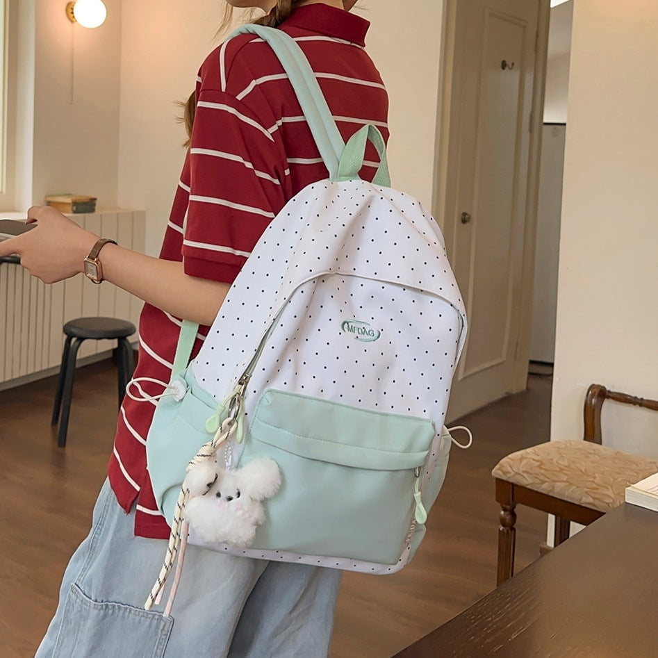 Stylischer gepunkteter Rucksack Karnz