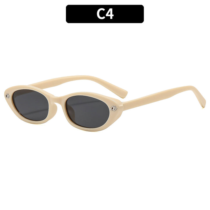 Retro-inspirierte eckige Sonnenbrille