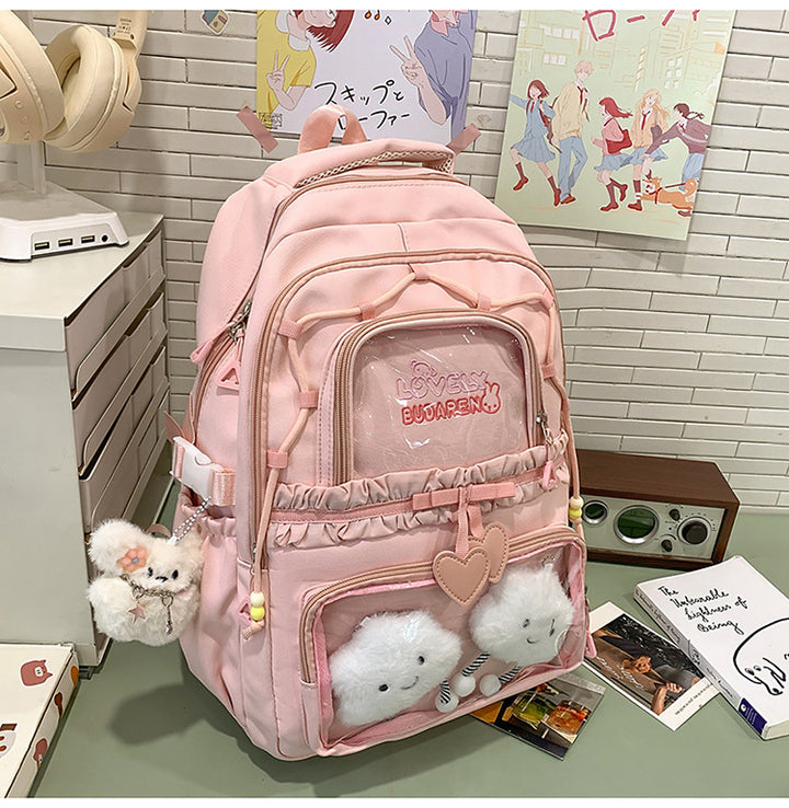 Transparenter Fronttasche Freizeit Rucksack Karnz