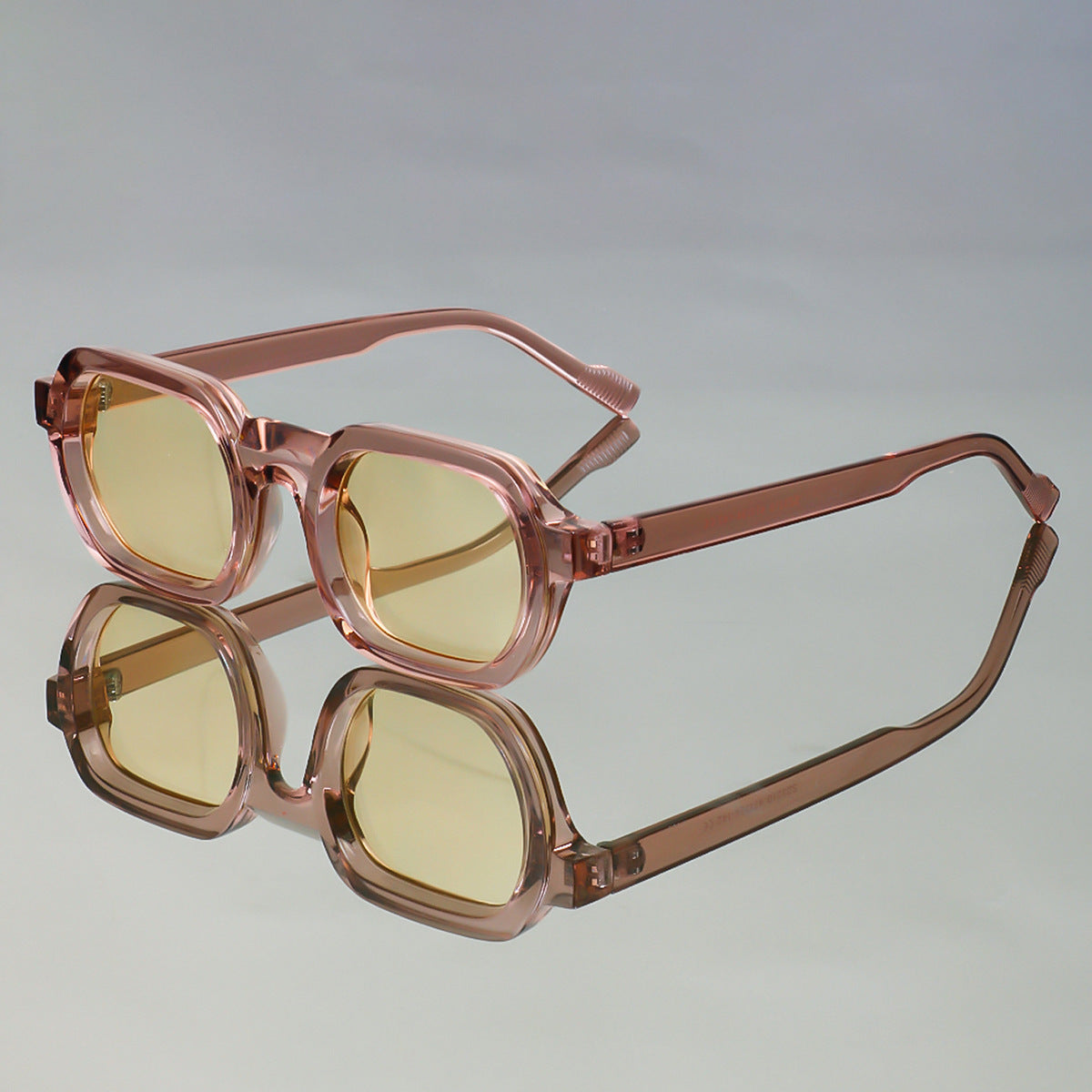 Damen modische Sonnenbrille im modernen Design mit breitem Rahmen Karnz