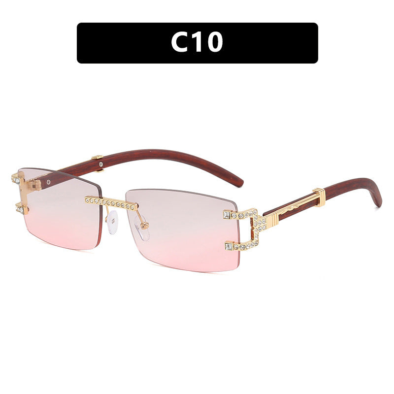 Damen exklusive Sonnenbrille im eleganten Design mit Strass-Akzenten Karnz