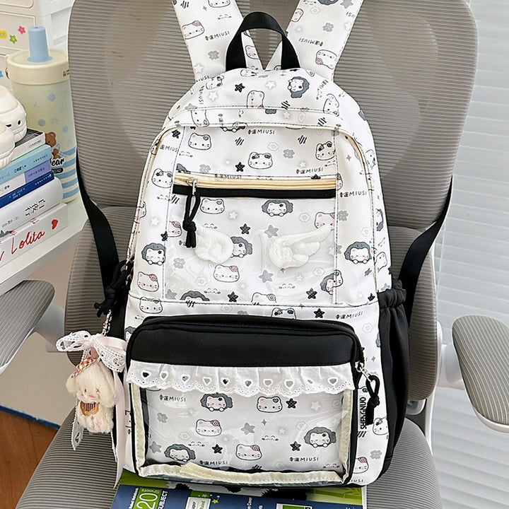 Niedlicher Cartoon-Druck Rucksack