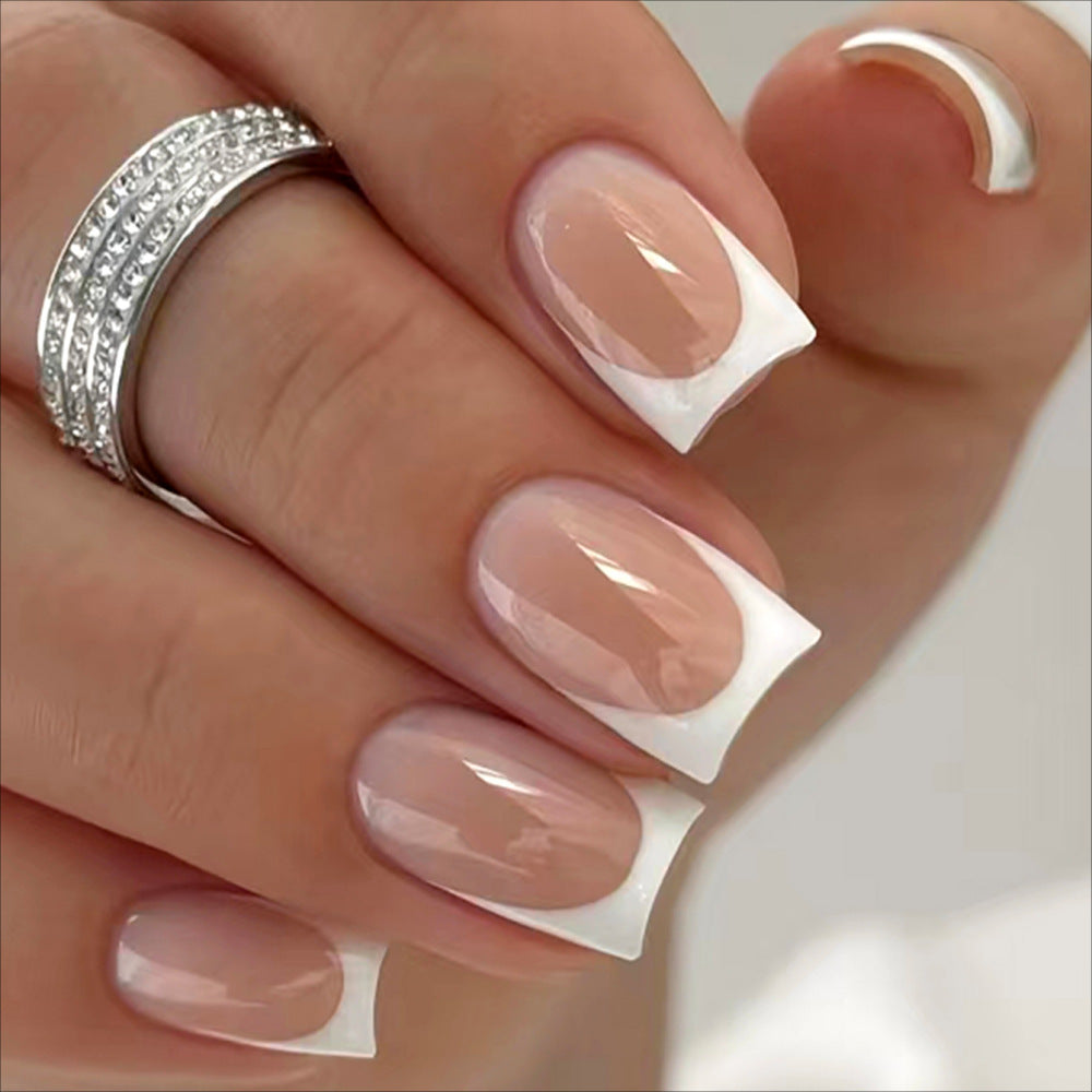 Elegantes marmoriertes Presse-Nagel-Set