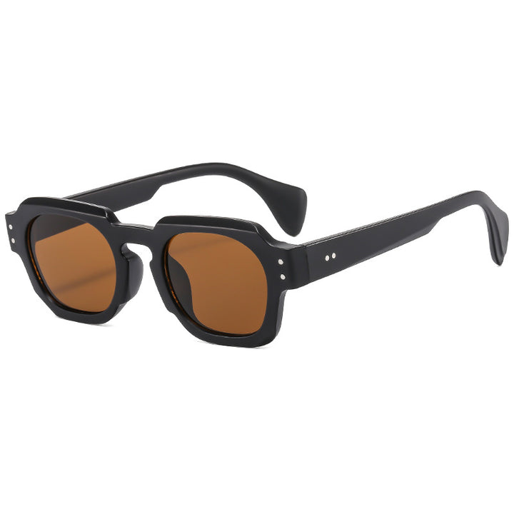 Damen Modische Sonnenbrille im einzigartigen achtkantigen Design Karnz