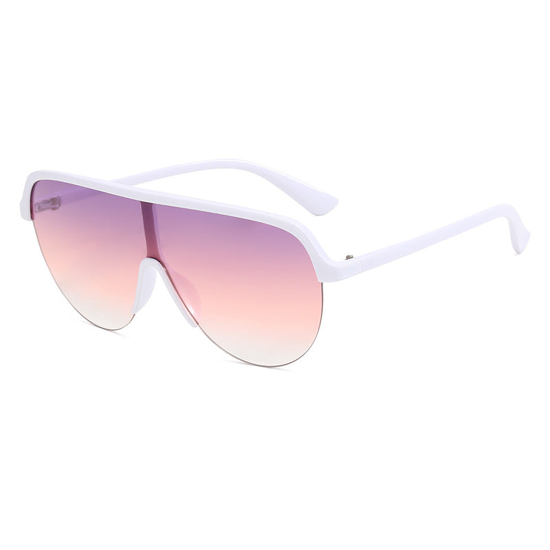 Damen oversized Visier Sonnenbrille Karnz