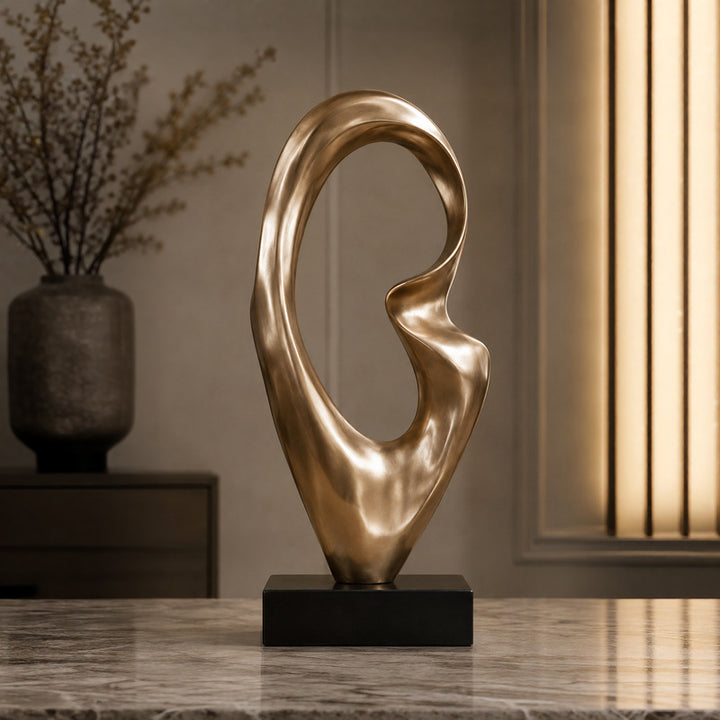 Abstrakte Metallskulptur
