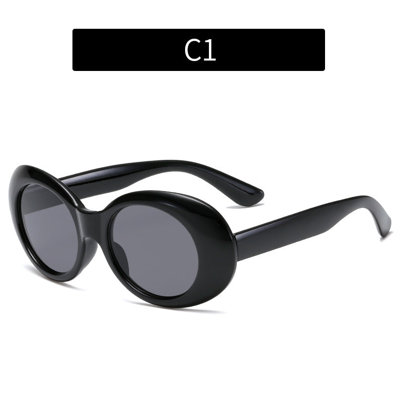 Schicke Übergroße Runde Sonnenbrille