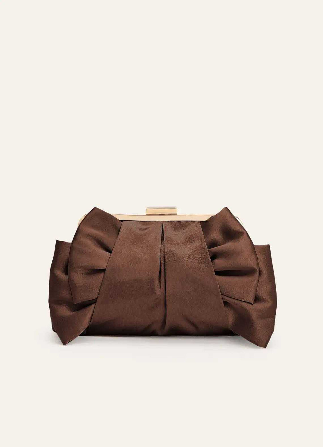 Satin Schleifen-Detail Clutch