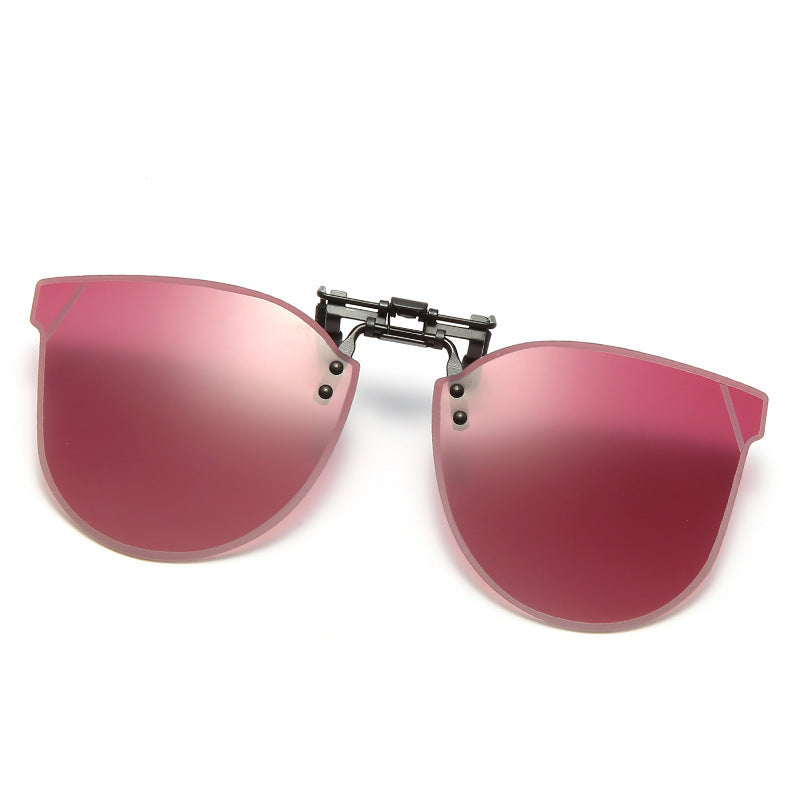 Damen modische Sonnenbrille im futuristischen Design mit verspiegelten Gläsern Karnz