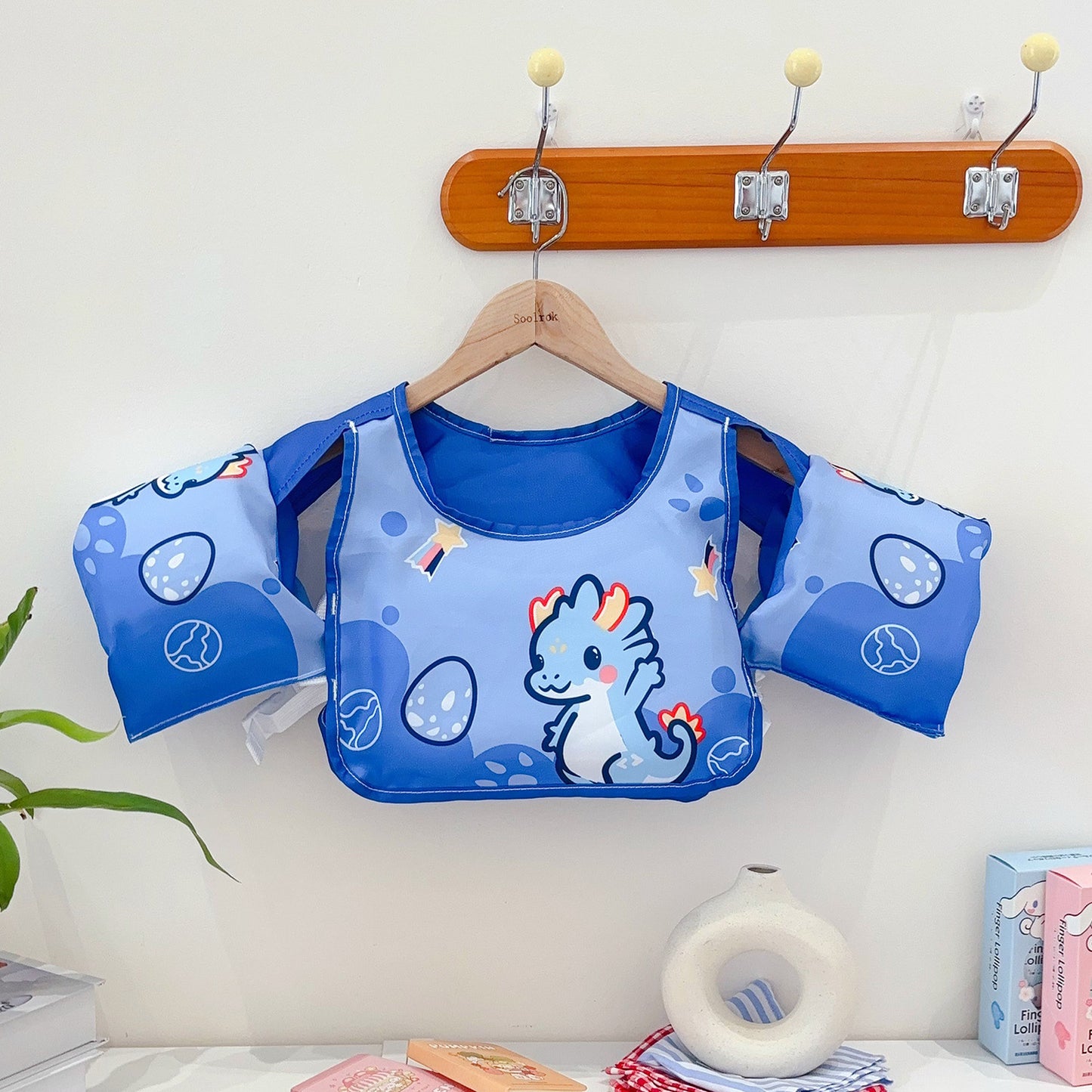 Damen Aufblasbare Schwimmhilfe mit farbigem Flamingo-Design Karnz