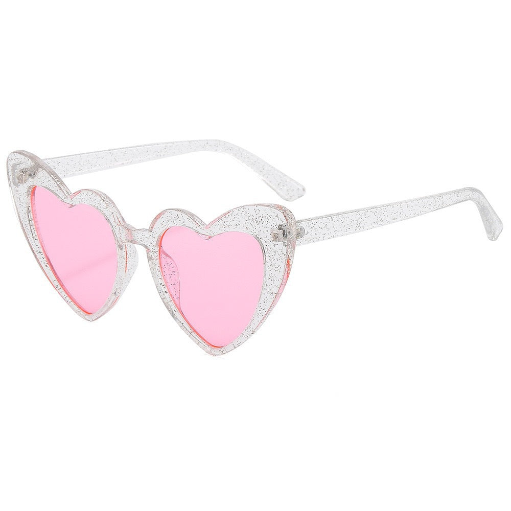 Herzförmige Retro-Sonnenbrille Karnz