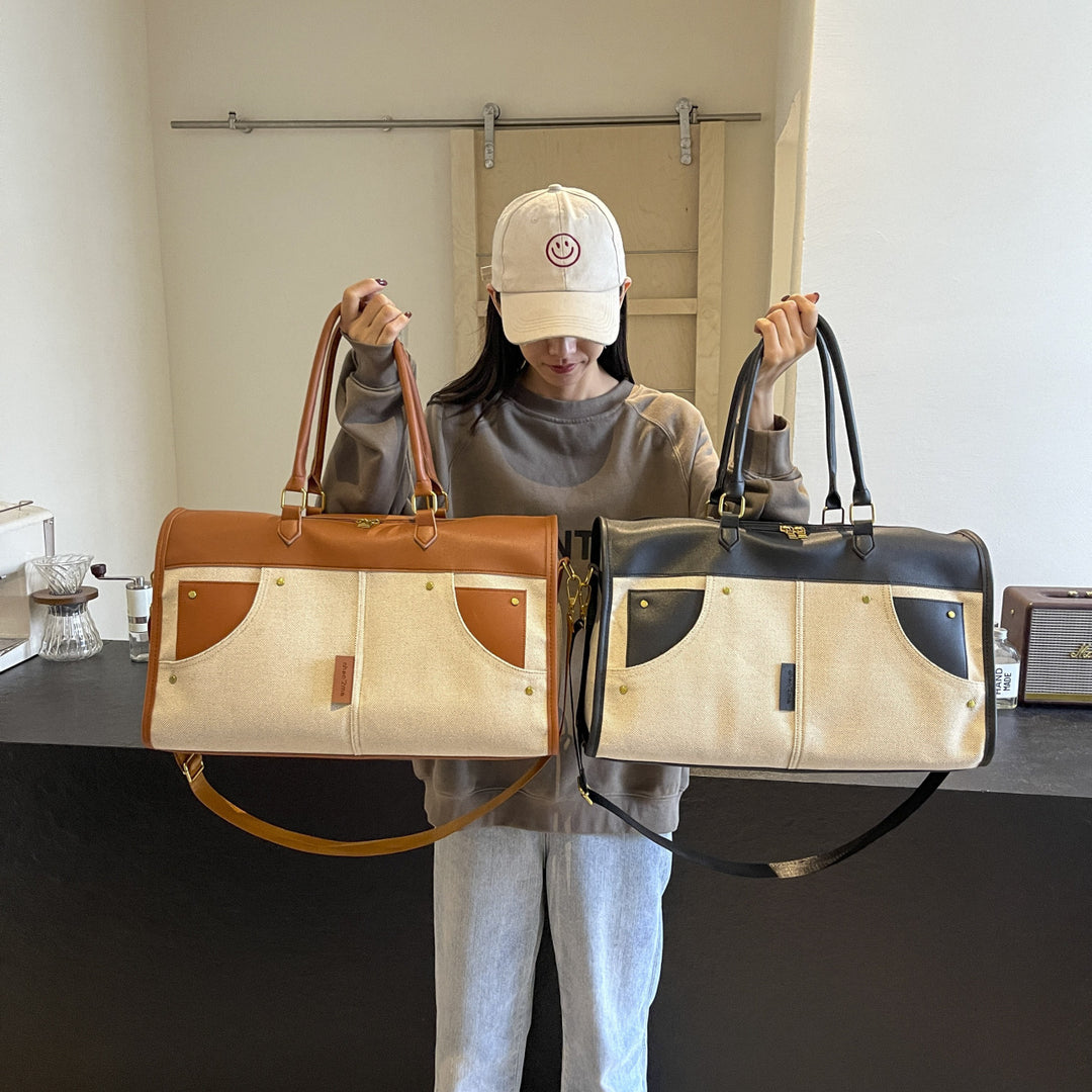 Stylische Canvas-Wochenendtasche