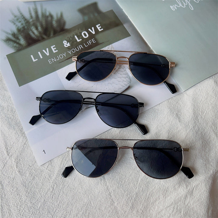 Vintage-inspirierte Pilotensonnenbrille Karnz
