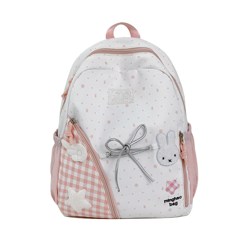 Süßer illustrierter Sternen-Print Rucksack Karnz