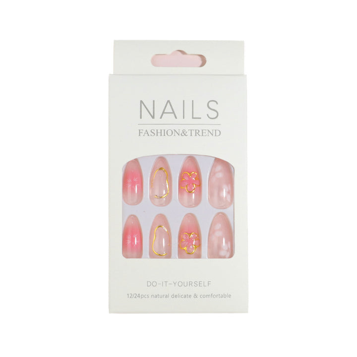 Premium Press-On Nail Set mit dekorativen Akzenten Karnz