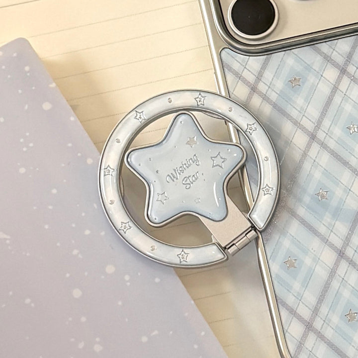 Verspielter Smartphone Fingerhalter im Sternendesign Karnz