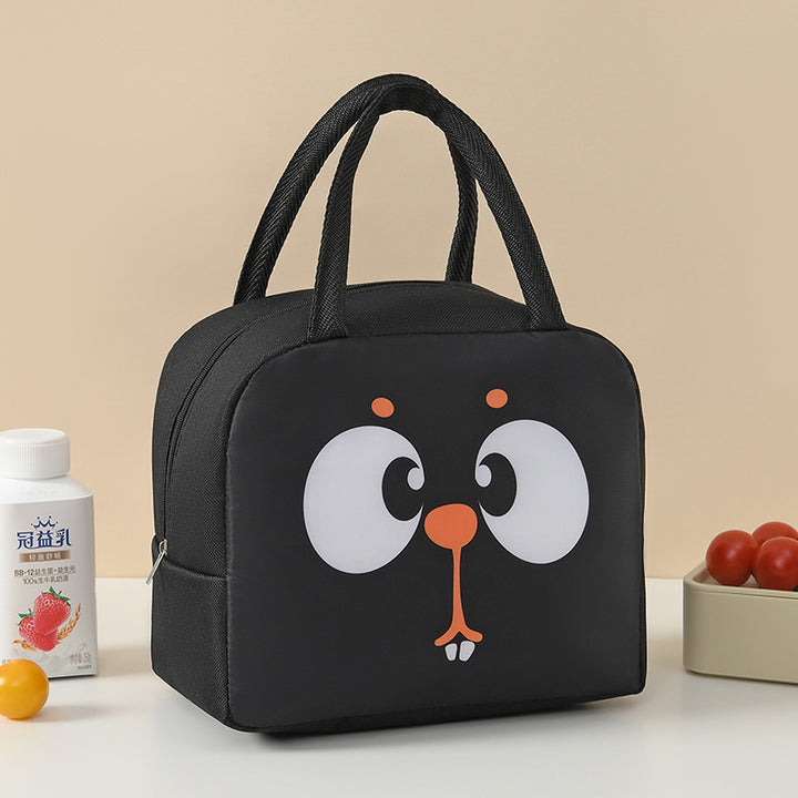 Süße tierische isolierte Lunch-Tasche Karnz