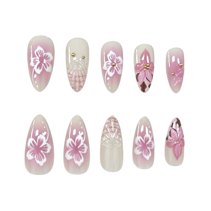 Künstlerische Florale Nagelverzierungen Karnz