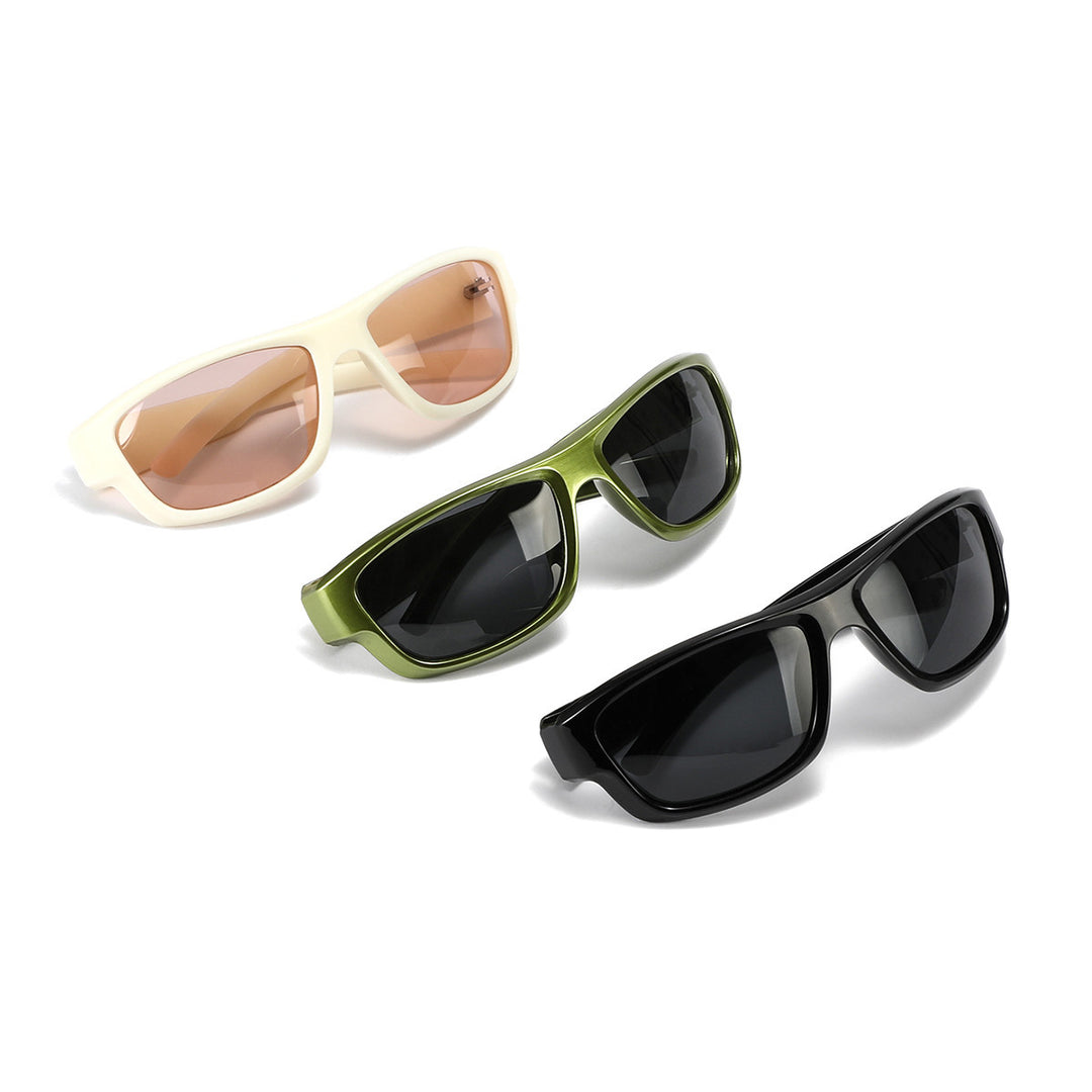 Damen sportliche Sonnenbrille mit breitem UV-Schutz und leichtem Rahmen Karnz
