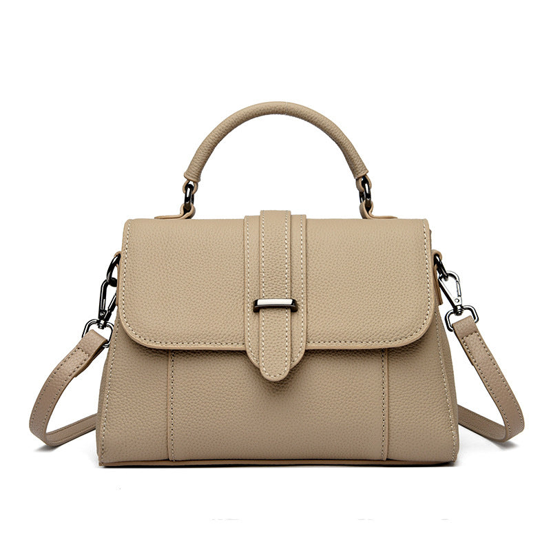 Elegante Leder Top Handle Handtasche Karnz