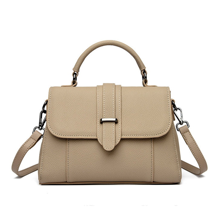 Elegante Leder Top Handle Handtasche Karnz