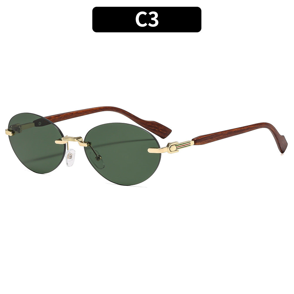 Elegante Übergroße Oval Sonnenbrille