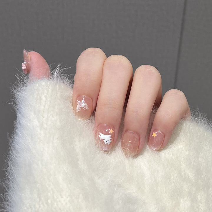 Dekoratives Press-On Nagelkunst Set Karnz