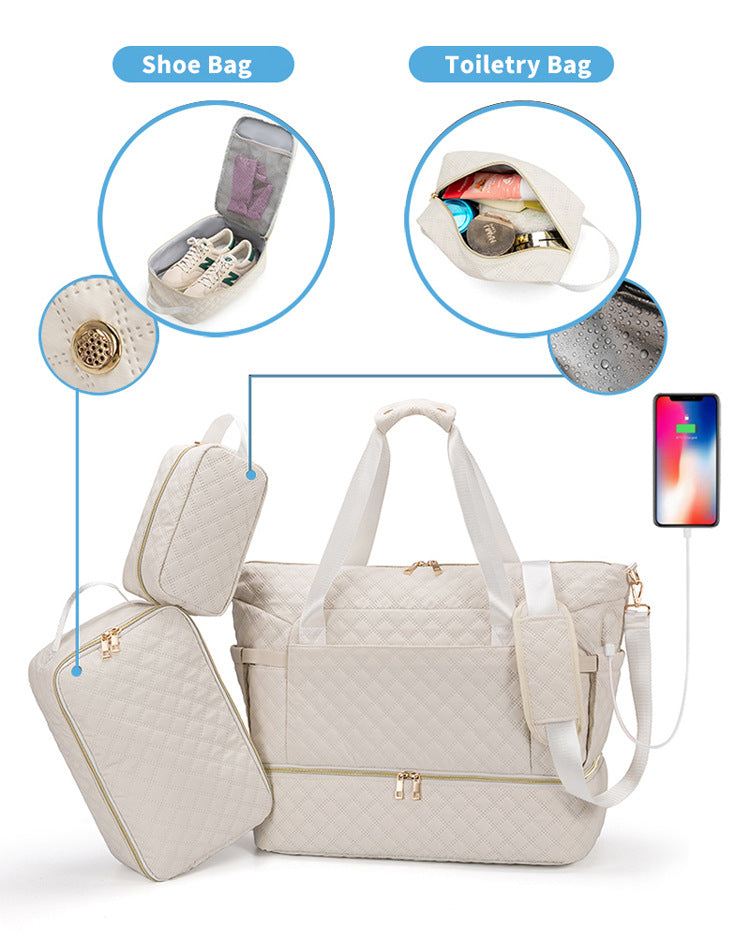 Quilted Weekender Bag Karnz