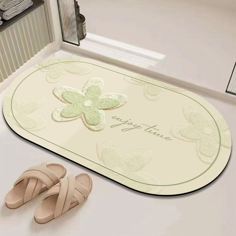 Chic inspirierendes florales Badematte