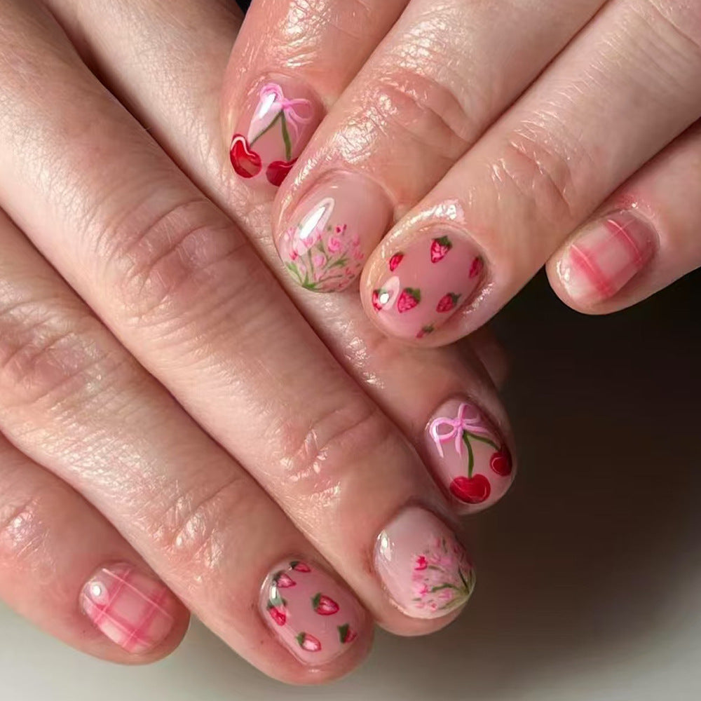 Künstlerisches Kirschblüten-Nagelkunst-Set Karnz