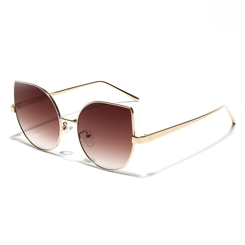 Damen Cat-Eye Sonnenbrille mit polarisierenden Gläsern und elegantem Metallrahmen Karnz