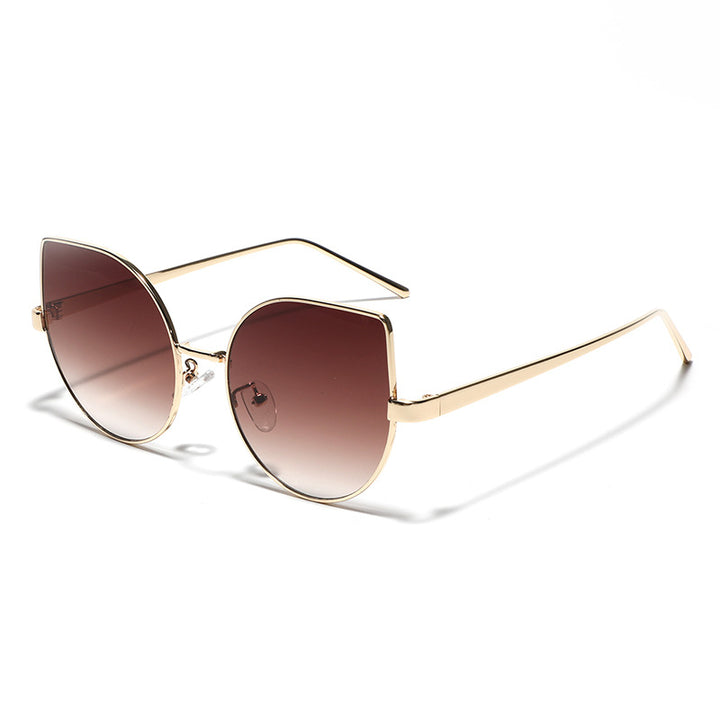 Damen Cat-Eye Sonnenbrille mit polarisierenden Gläsern und elegantem Metallrahmen Karnz