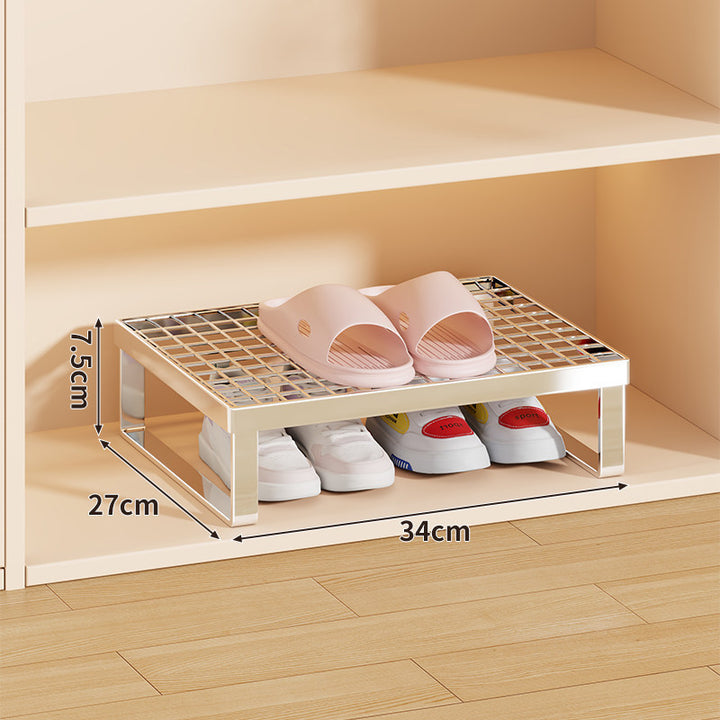 Stapelfähiger Mesh-Top Schuhregal Riser Organizer