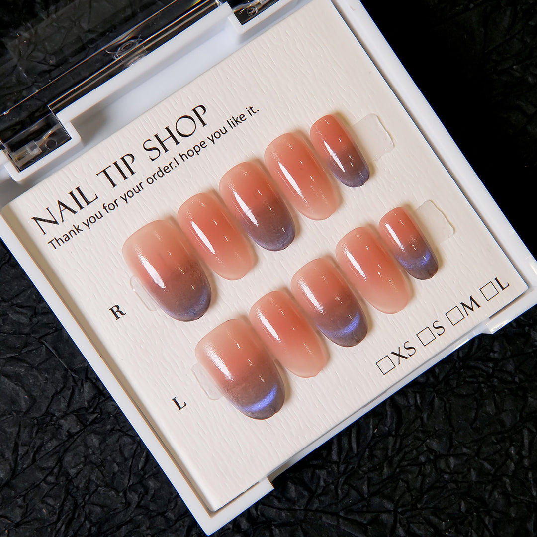 Elegante Ombre Press-On Nagelset