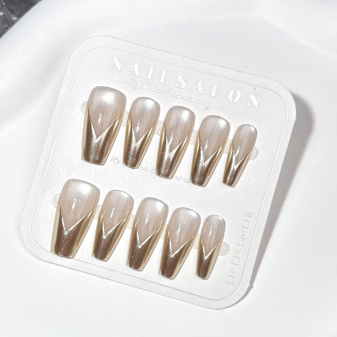 Premium Elegante Press-On Nagelset