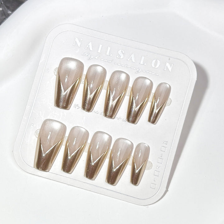 Premium Elegante Press-On Nagelset