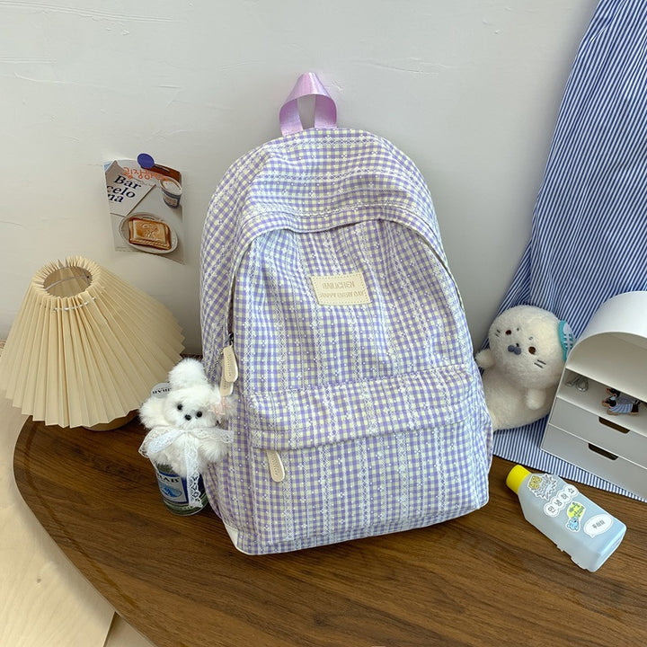 Stylischer karierten Rucksack