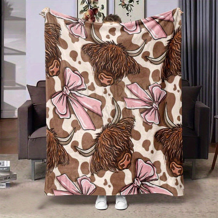 Weiche Cartoon-Dackel-Themen-Fleece-Decke