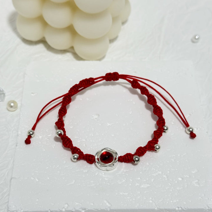 Verstellbares Floral Charm Armband Karnz