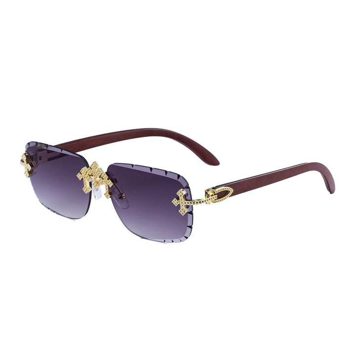 Elegante dekorative übergroße Sonnenbrille