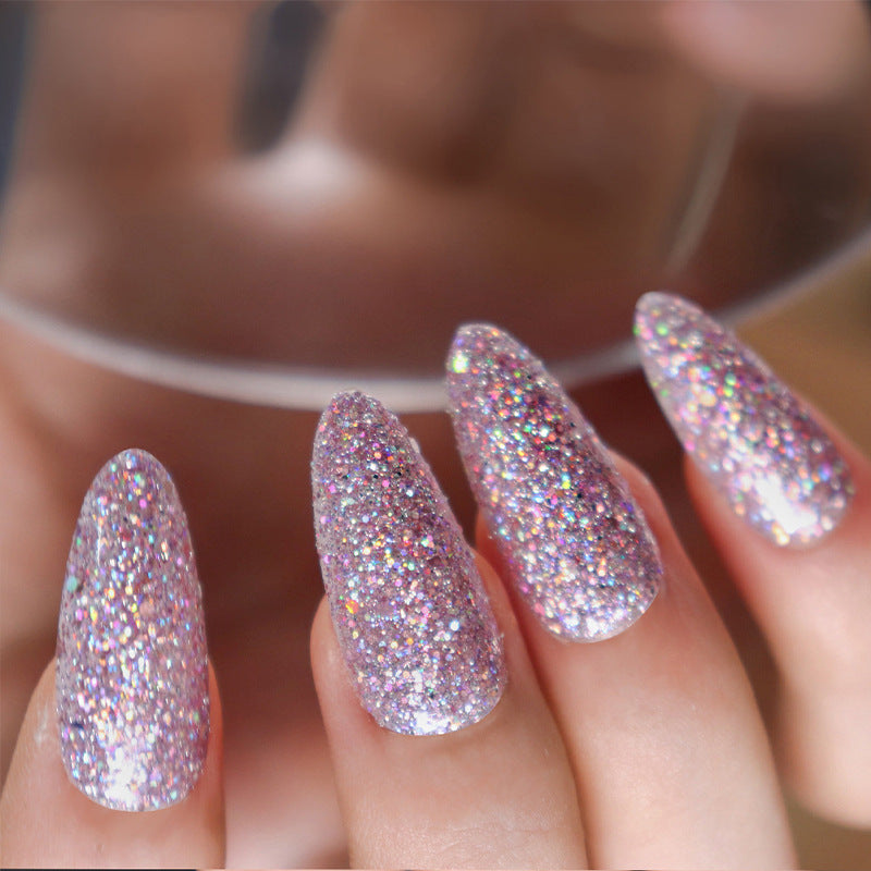 Glamouröser Glitter Press-On Nagel Set Karnz