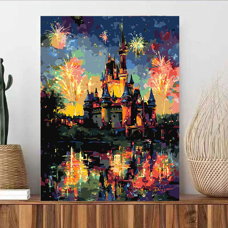Fantasy Landschaft Leinwand Kunstdruck Karnz
