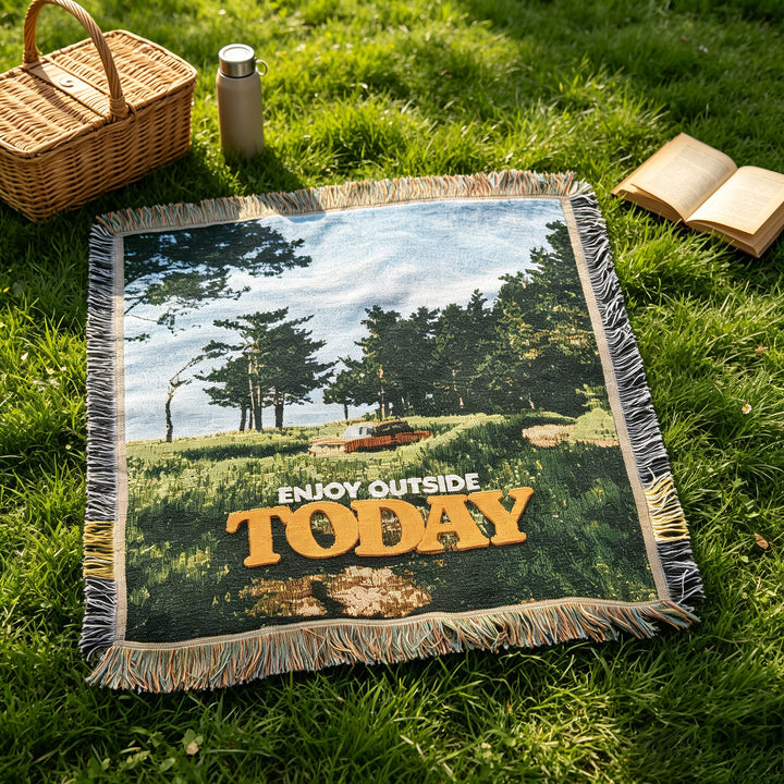 Dekorative Outdoor-Wurfdecke