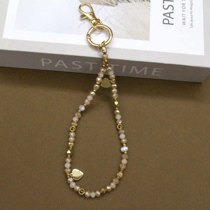 Elegante Perlen Übergroße Brillen Kette Karnz