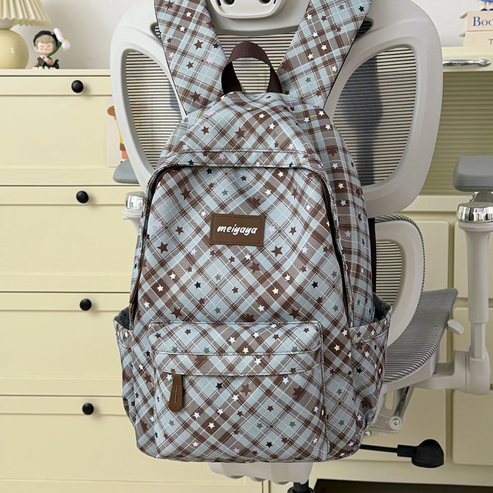 Stylischer leichter Rucksack mit niedlichem Teddybär-Schlüsselanhänger Karnz