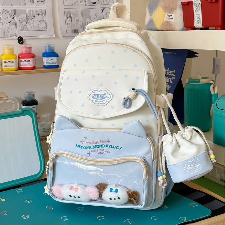 Stylische Wasserfeste Sternmuster Rucksack Karnz