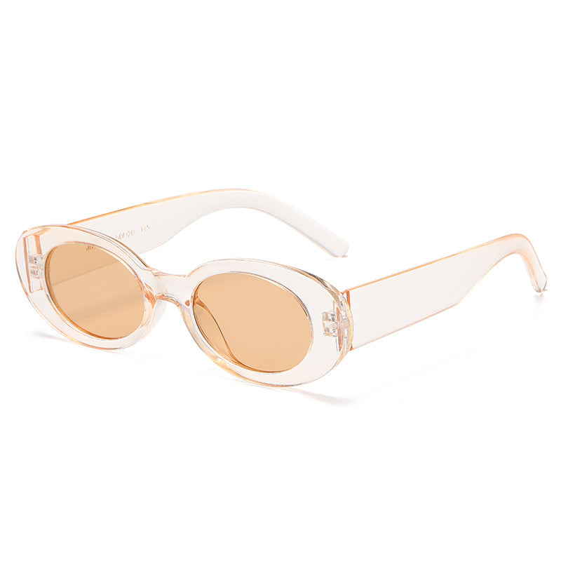 Damen modische Sonnenbrille mit einzigartigem ovalen Design Karnz