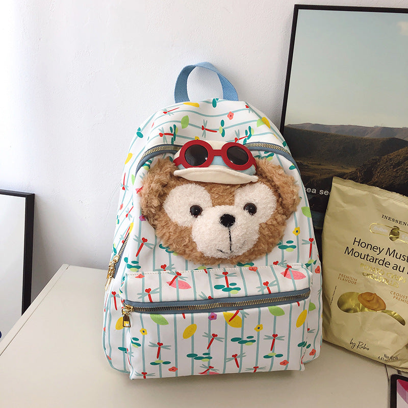 Verspielter Plüschtier-Rucksack